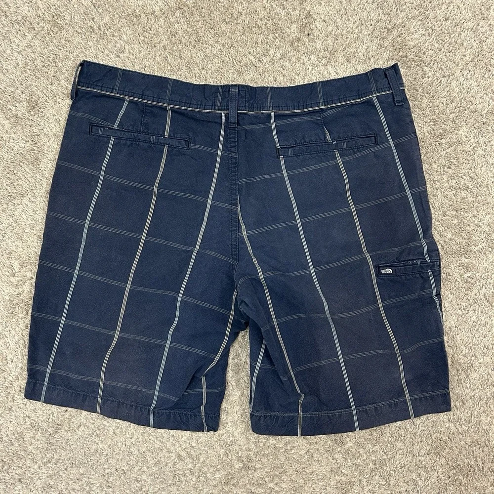 Vintage‎ The North Face Plaid Shorts Mens 38 Blue 9